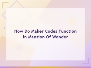 How Do Maker Codes Function in Mansion of Wonder – Full Guide